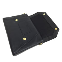 Claudette Portfolio Bag in Black Onyx & Gold