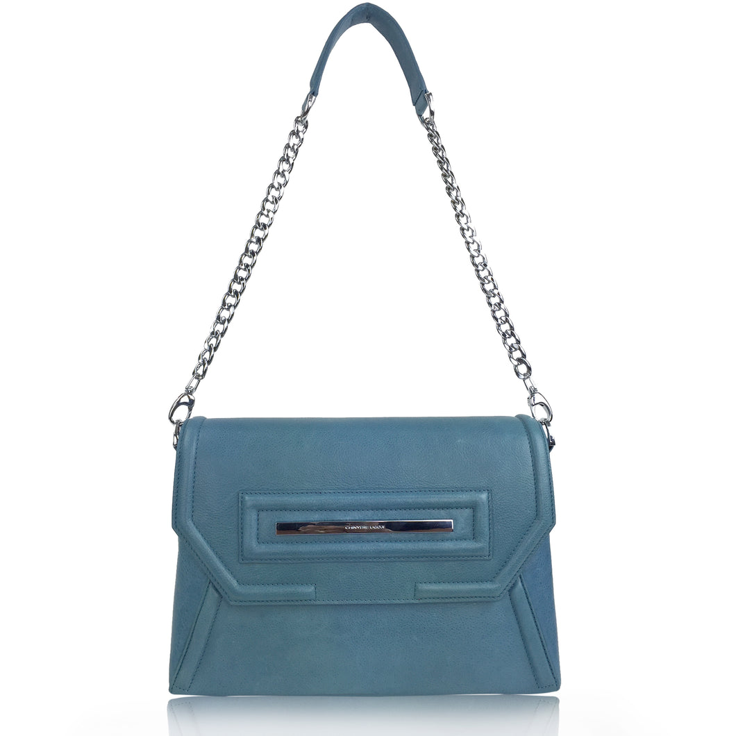 Claudette Portfolio Bag in Azure Blue