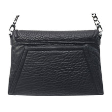 Claudette Portfolio Clutch in Pebble Leather Black Onyx