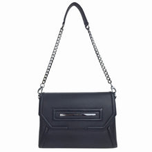 Claudette Portfolio Clutch in Black Onyx & Gunmetal