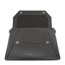 Claudette Portfolio Clutch in Black Onyx & Gunmetal