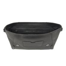 Claudette Portfolio Clutch in Black Onyx & Gunmetal