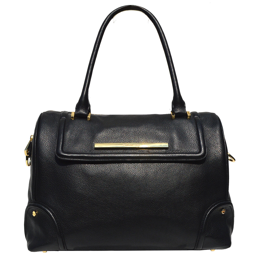 Soho Weekender in Black Onyx & Gold