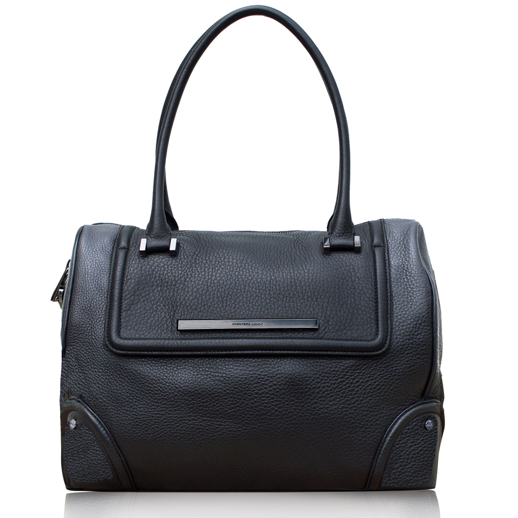 Soho Weekender in Black Onyx & Gunmetal