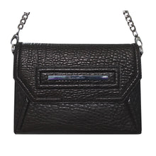 Claudette Portfolio Clutch in Pebble Leather Black Onyx