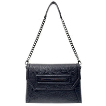 Claudette Portfolio Clutch in Pebble Leather Black Onyx