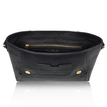 Claudette Portfolio Bag in Black Onyx & Gold
